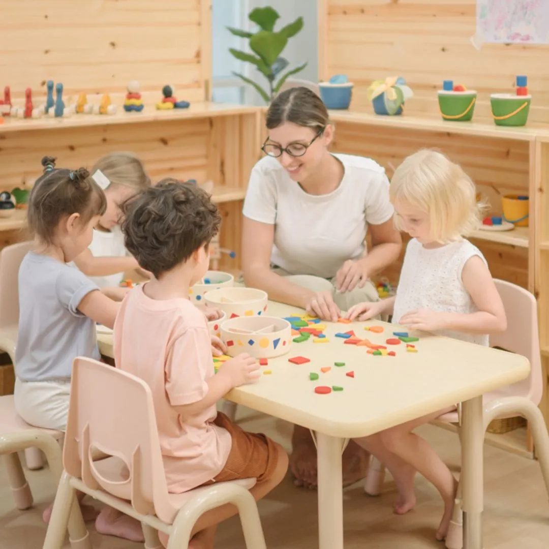 PlanToys Mosaic jeu de mosaïque bois 45 pièces couleurs
