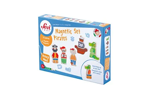 Sevi 82827 jeu construction magnétique pirates 15 pièces