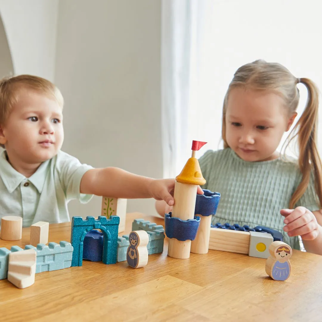 PlanToys Castle Blocks jeu construction château 40 pièces