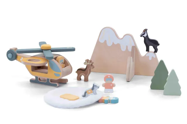 Sevi Nature 87863 jeu en bois sauvetage Alpes dès 2 ans