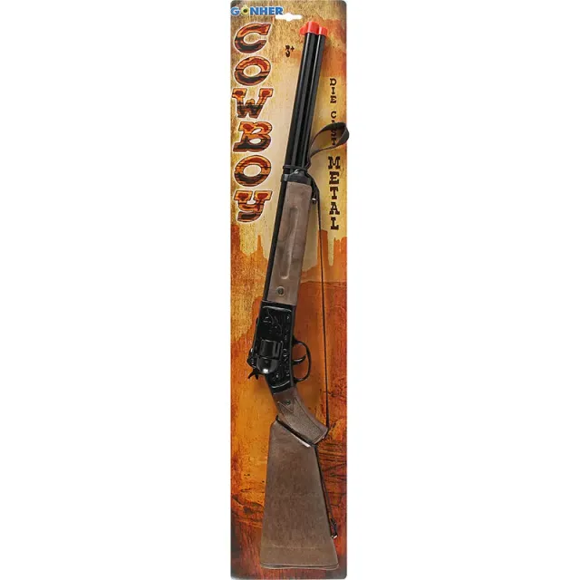 Gonher Cowboy rifle jouet 12 coups western métal