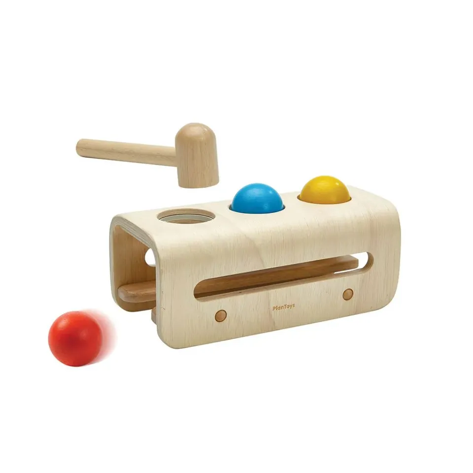 PlanToys Hammer Balls jeu marteau bois dès 12 mois