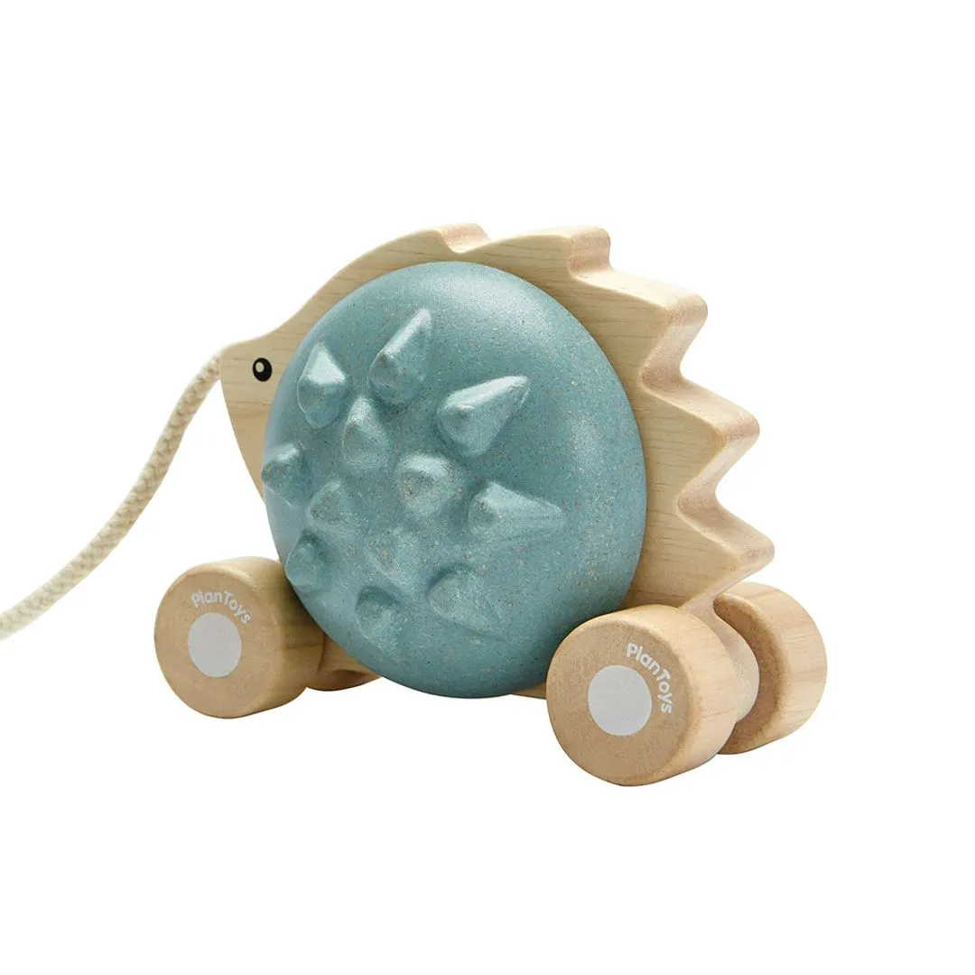 PlanToys Hérisson bleu jouet à tirer 12 mois