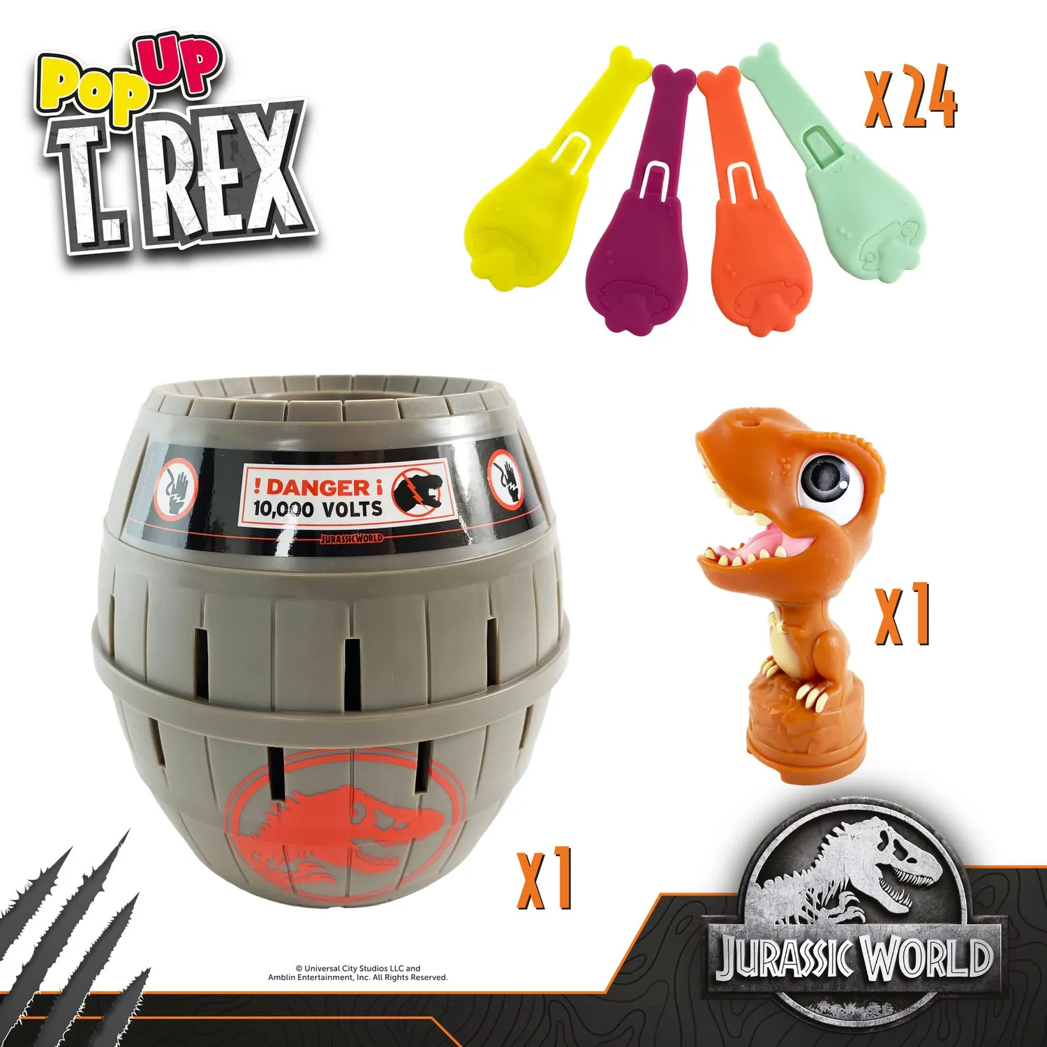 Tomy Pop T-Rex jeu société dinosaure 2-4 joueurs 4 ans