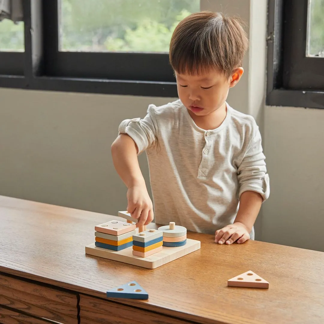 PlanToys Orchard planche tri géométrique bois dès 2 ans