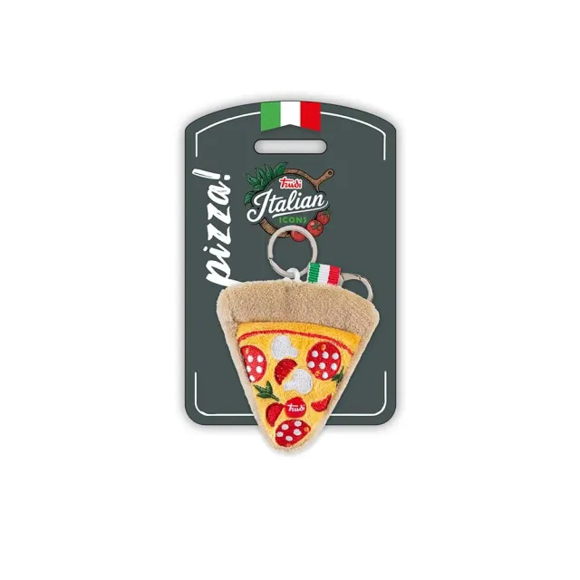 Trudi 69262 porte-clés peluche pizza XS 14 cm