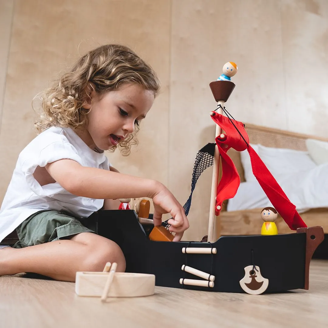 PlanToys Pirate Ship bateau pirate en bois dès 3 ans