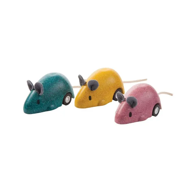 PlanToys Moving Mouse petite voiture souris bois