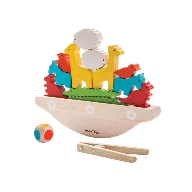 PlanToys Balancing Boat jeu d'équilibre bois