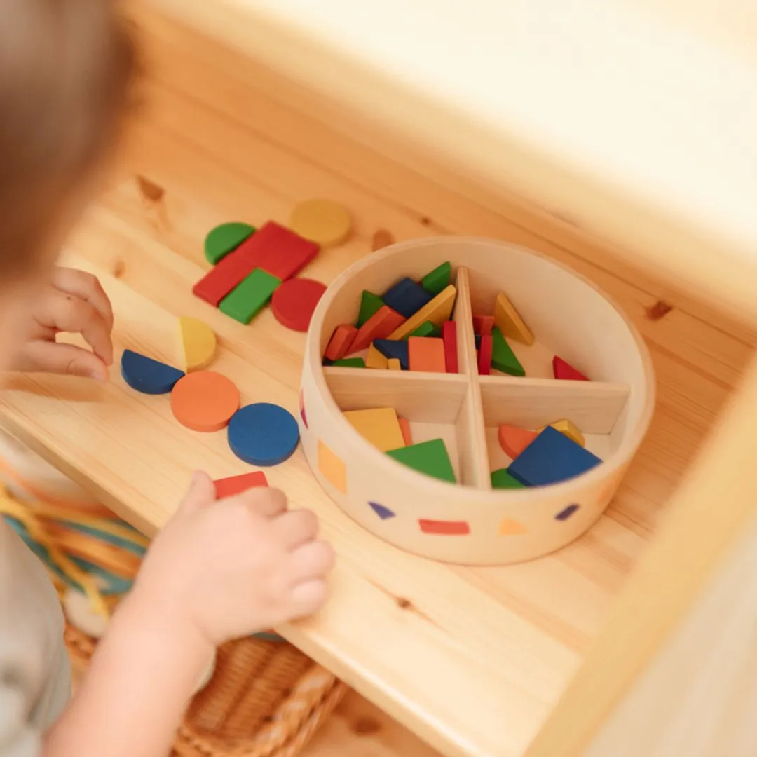 PlanToys Mosaic jeu de mosaïque bois 45 pièces couleurs