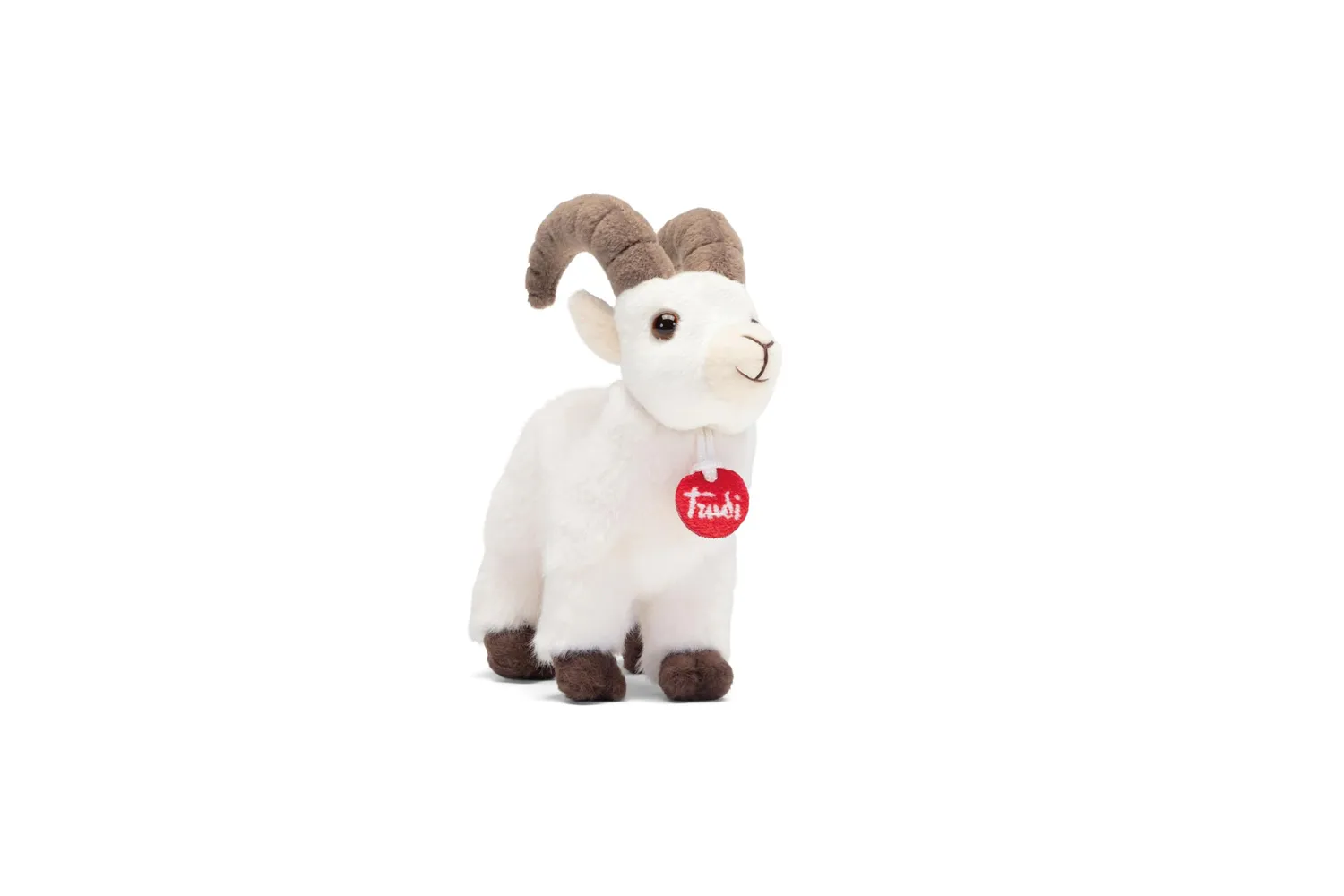 Trudi Trudino 55539 peluche bouquetin blanc XS 17 cm douce