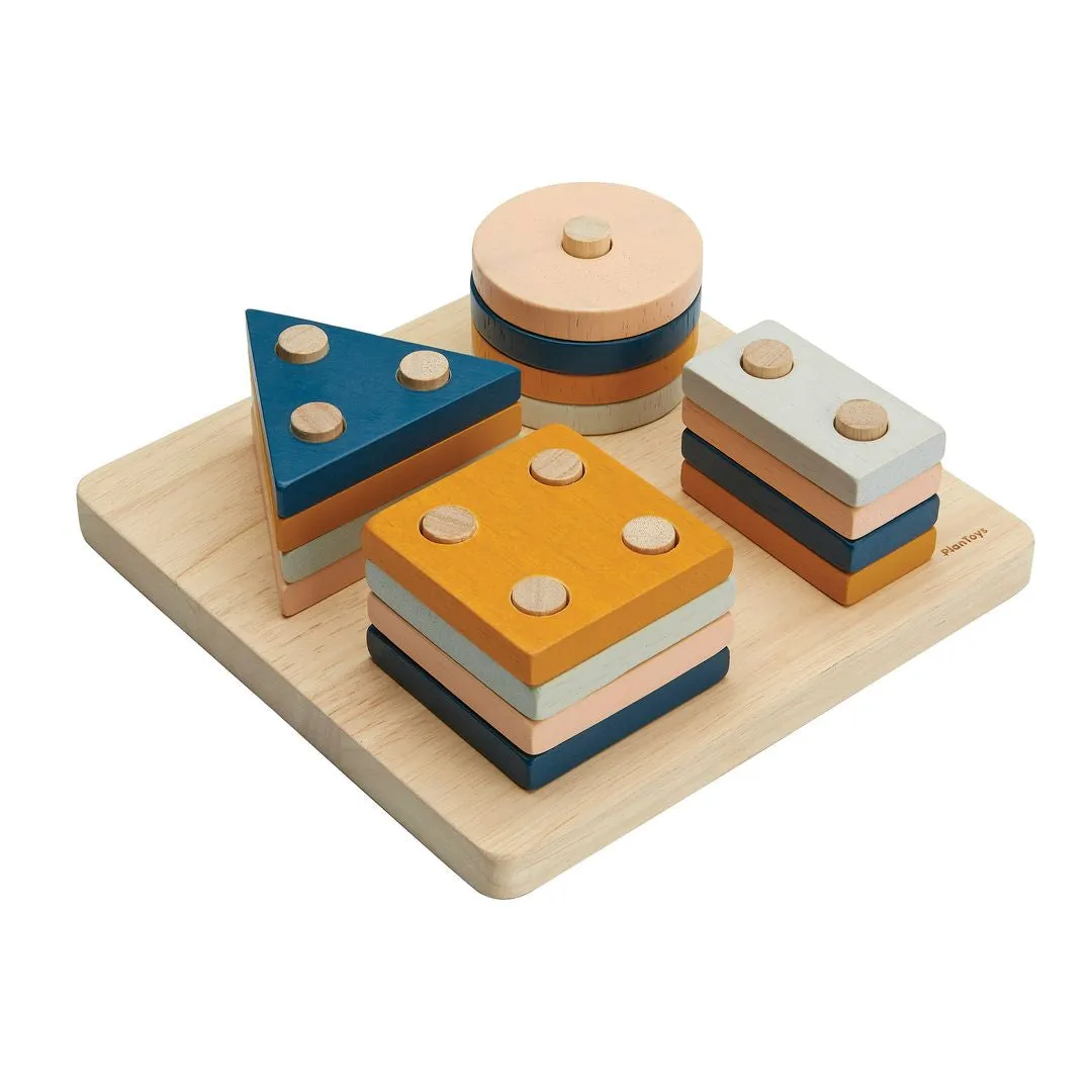 PlanToys Orchard planche tri géométrique bois dès 2 ans