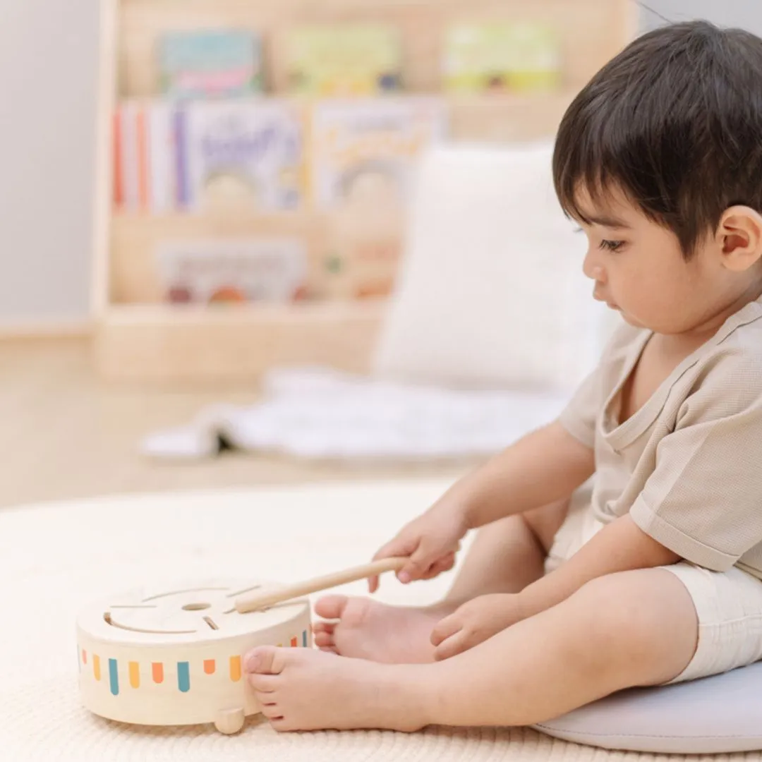 PlanToys Wooden Sensory Drum tambour bébé bois