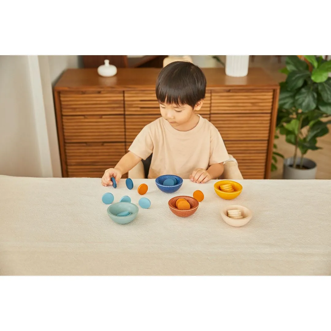PlanToys Sort Count Cups Orchard jeu tri 18 mois