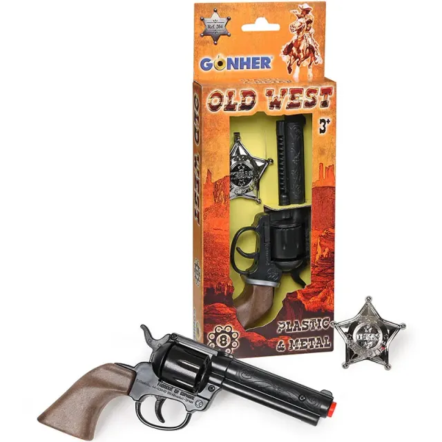 Gonher Old-West set pistolet jouet 8 coups