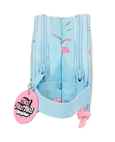 Safta M513 trousse double bleu clair fille