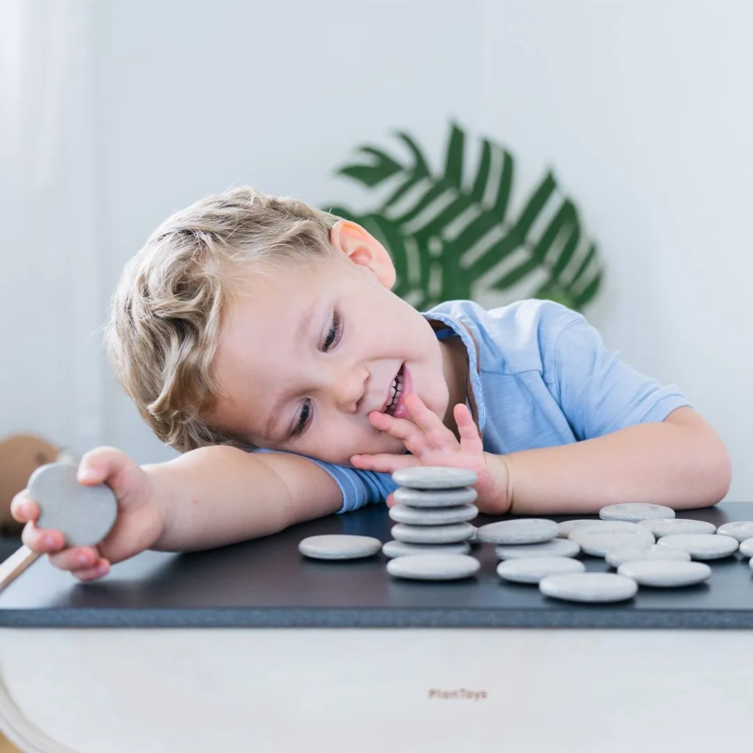 PlanToys Tactile Stone jeu sensoriel 24 pierres