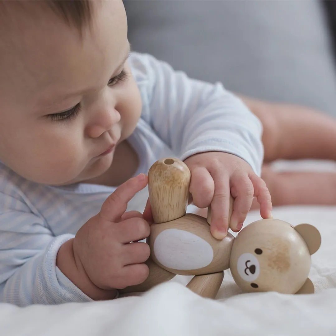 PlanToys Bear ours articulé bois dès 12 mois