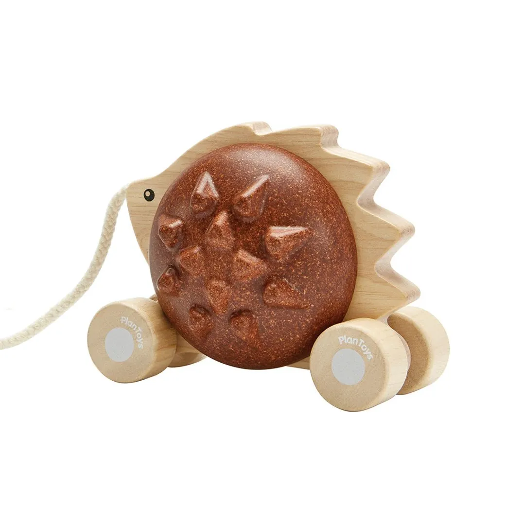 PlanToys Pull-Along Hedgehog hérisson marron à tirer