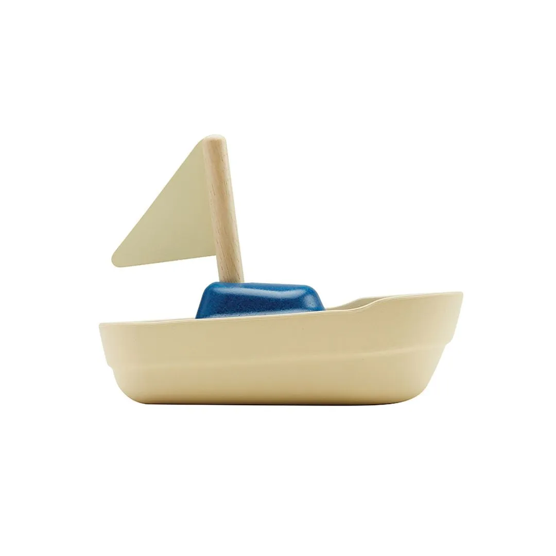 PlanToys Sailboat voilier de bain bois flottant