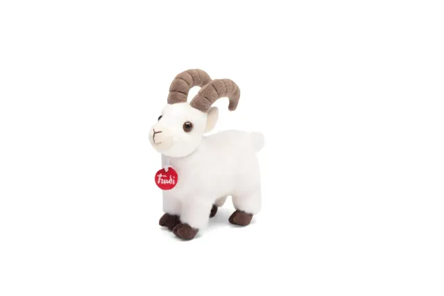 Trudi Trudino 55539 peluche bouquetin blanc XS 17 cm douce
