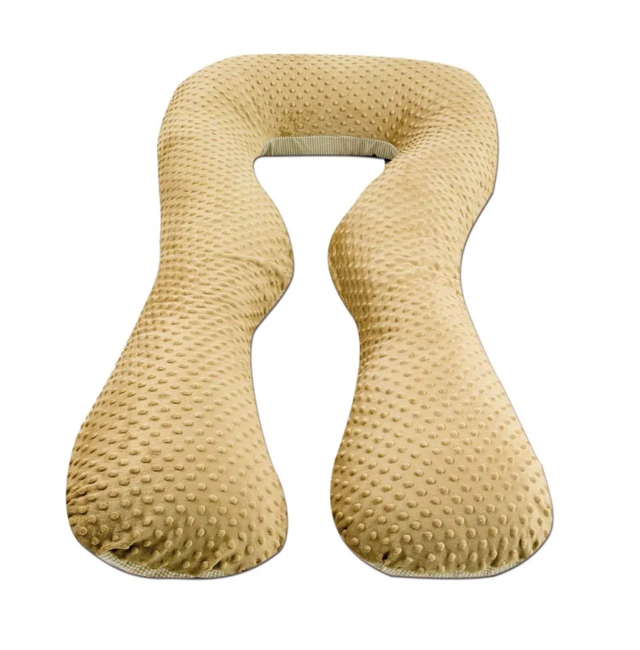 Velinda coussin de maternité forme U beige à carreaux