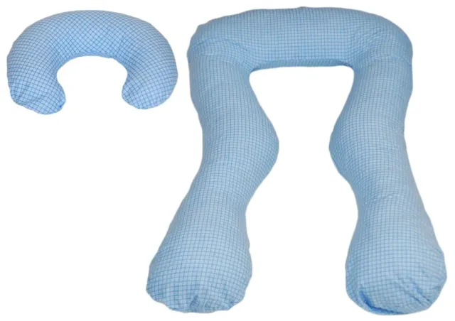 Velinda ensemble coussins maternité Bleu à Carreaux