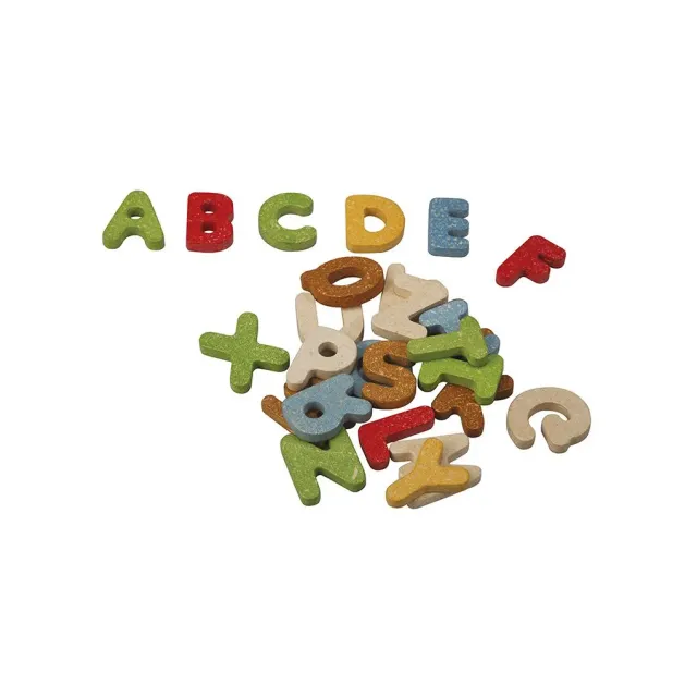 PlanToys Upper Case Alphabet lettres bois dès 2 ans