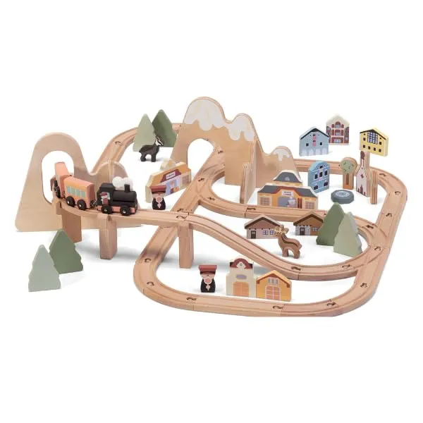 Sevi 87864 petit train Dolomites en bois nature