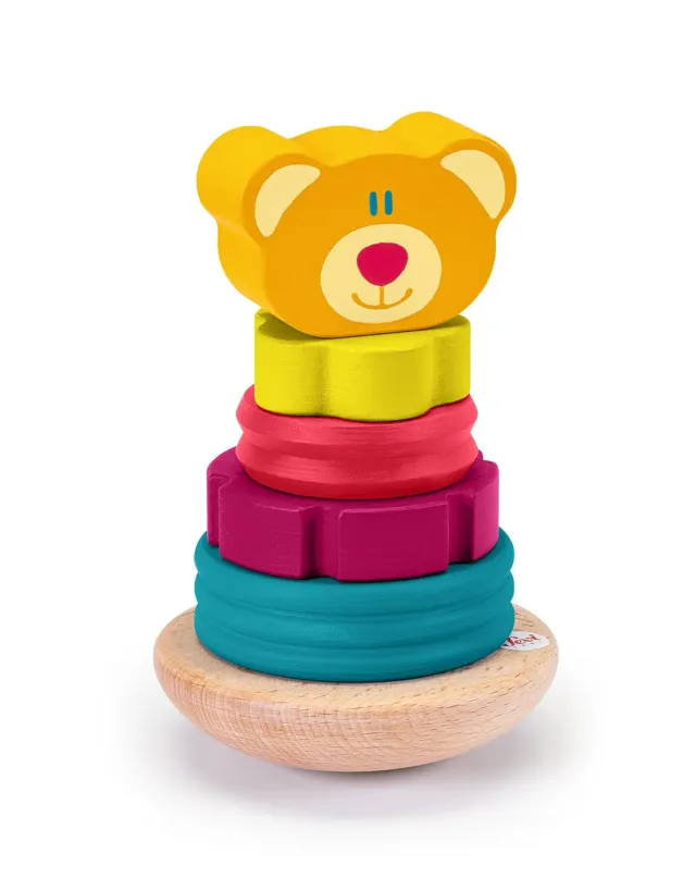 Sevi 83124 ours tactile jeu bois magnétique 6 pcs