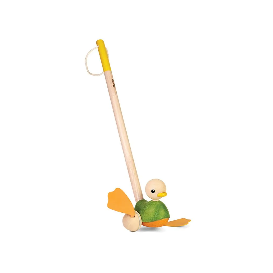PlanToys Push Along Duck canard à pousser bois