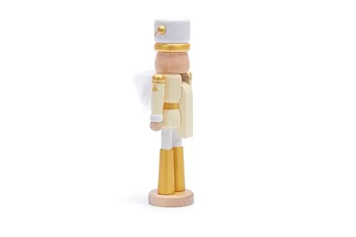 Sevi 83100 casse-noisette déco Noël bois blanc or