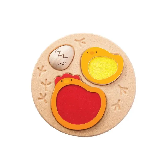 PlanToys Chicken Puzzle puzzle bois 4 pièces