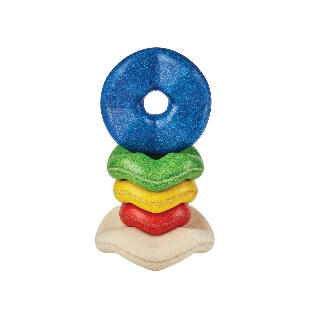PlanToys Wave Stacker empilable vagues bébé bois