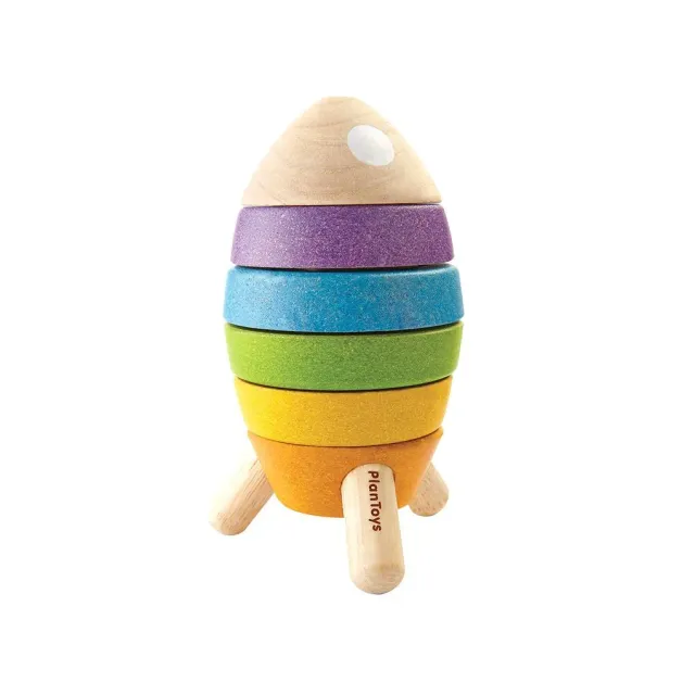 PlanToys Stacking Rocket fusee a empiler bois