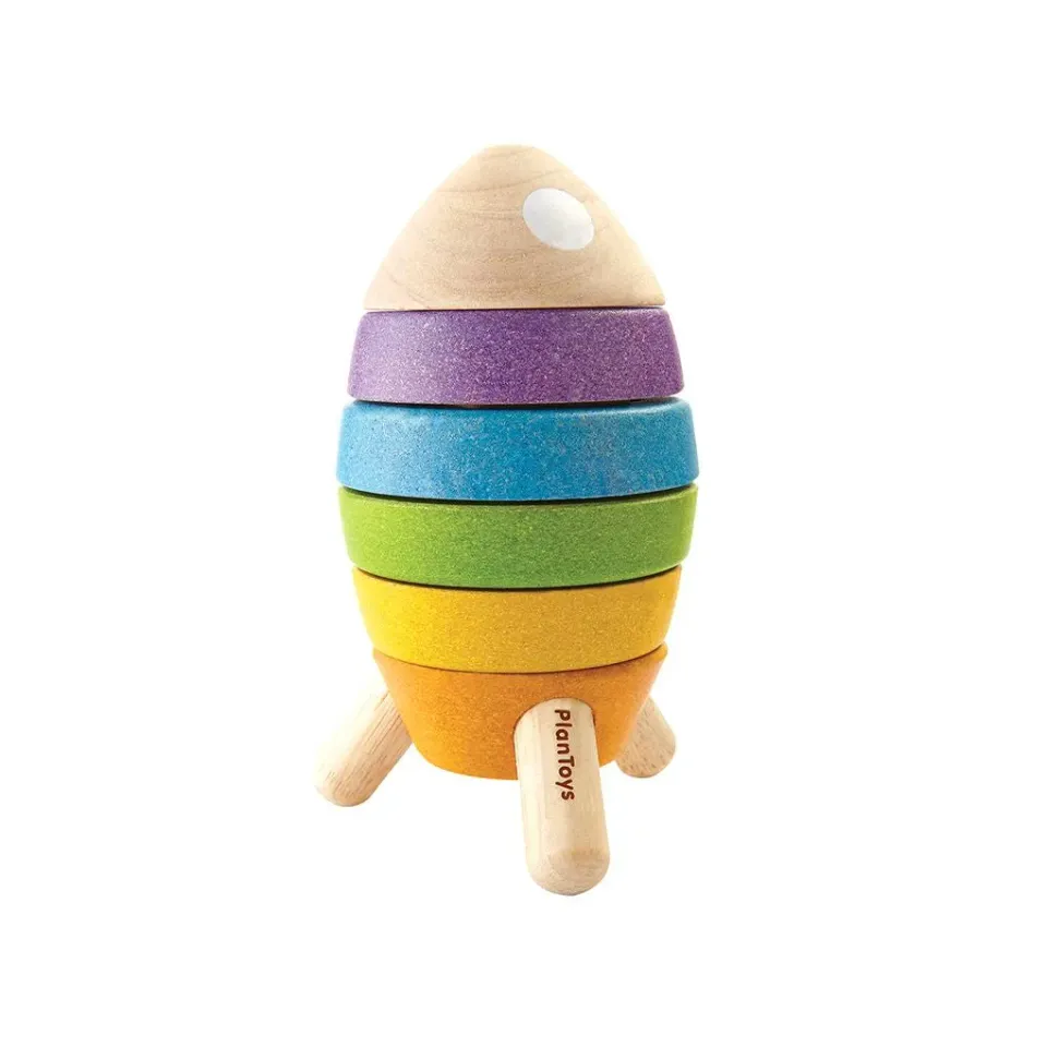 PlanToys Stacking Rocket fusee a empiler bois