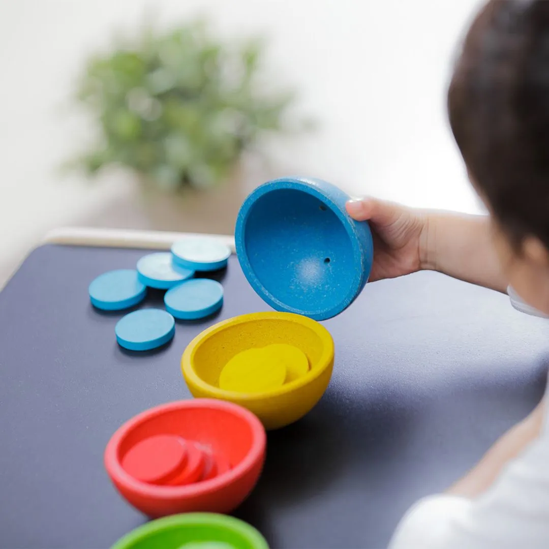 PlanToys Sort & Count Cups gobelets tri 18 mois
