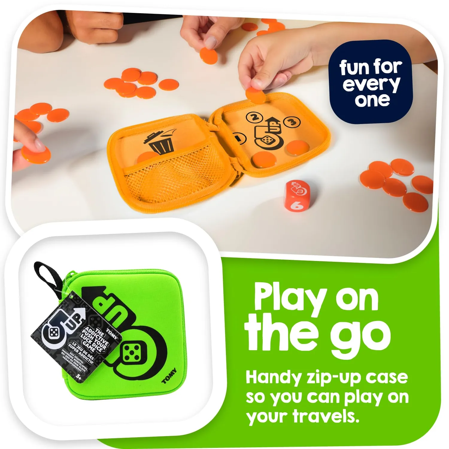Tomy 5 Up jeu de dés voyage 2-4 joueurs