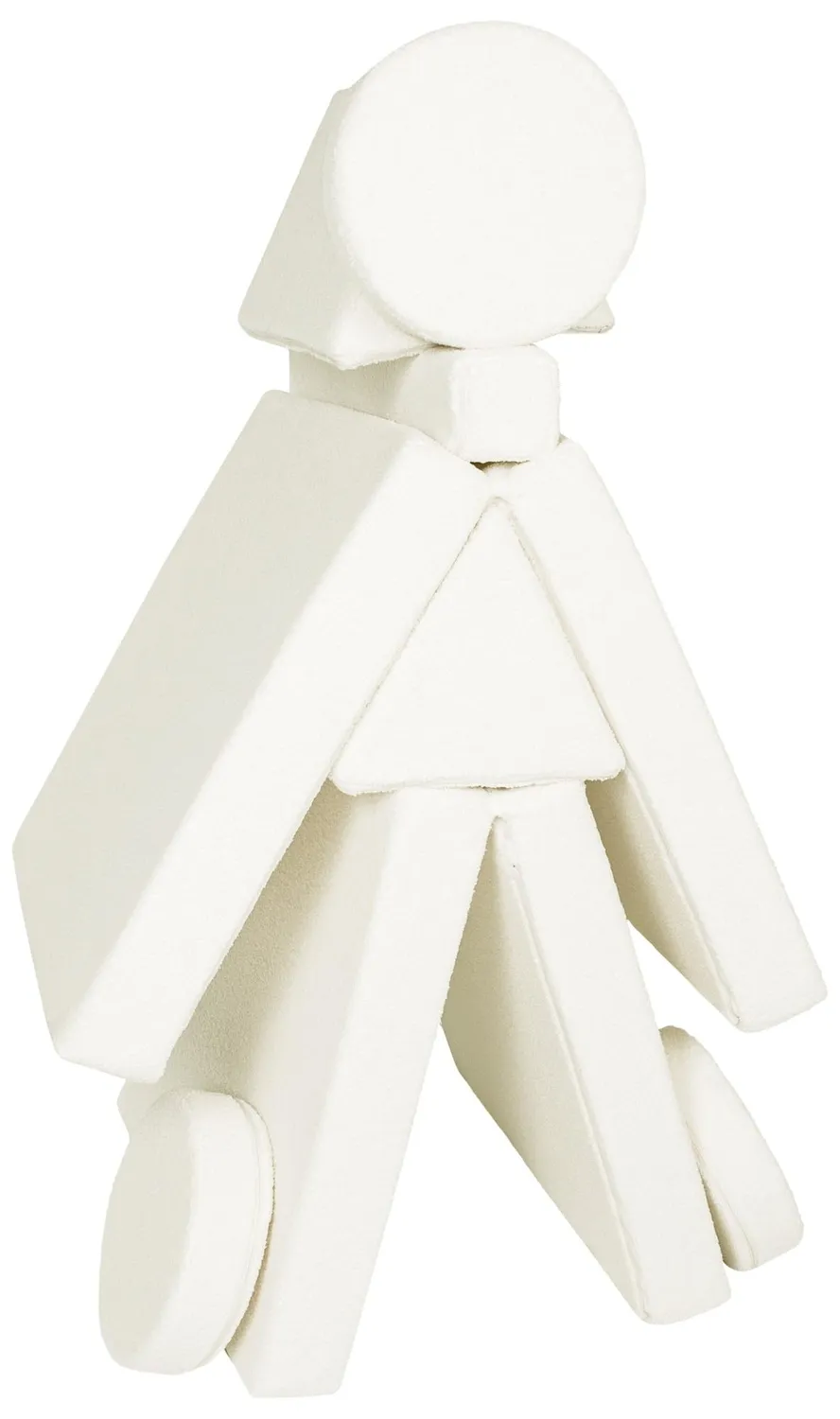 Velinda canapé bouclé modulaire menthe mousse enfant