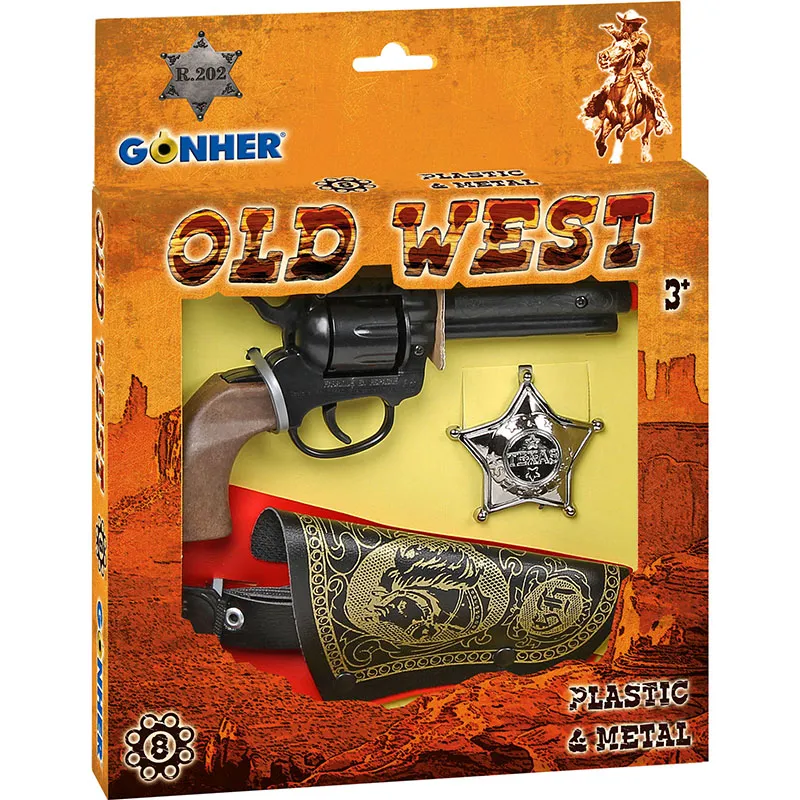 Gonher Old-West set cowboy jouet 8 coups