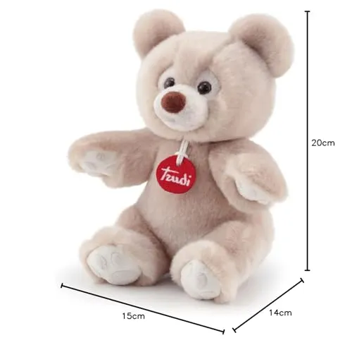 Trudi Brando ours en peluche beige gris 20 cm