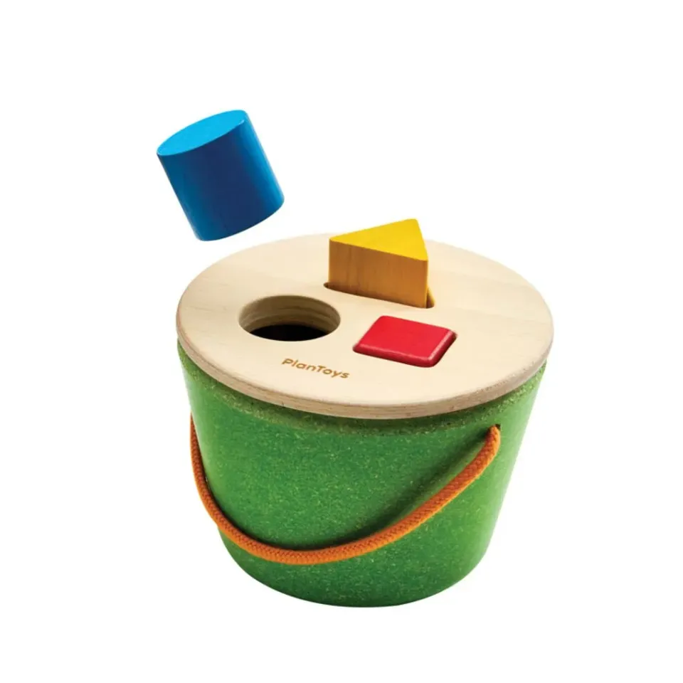 PlanToys Geo Sorting Bucket seau à formes dès 12 mois