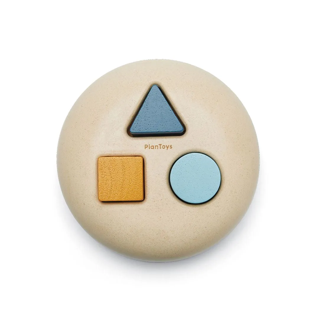 PlanToys Geometric Sorting boîte à formes bois 12 mois