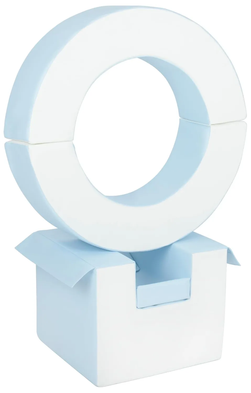 Velinda Hoop Cercle lot 3 blocs mousse blanc gris motricité