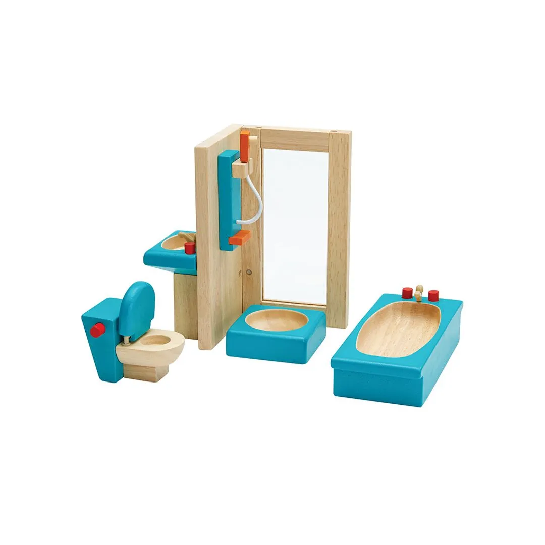 PlanToys Neo Bathroom maison poupée bois 5 pièces