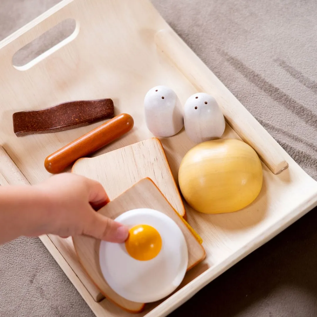 PlanToys Breakfast Menu dinette petit-déjeuner bois
