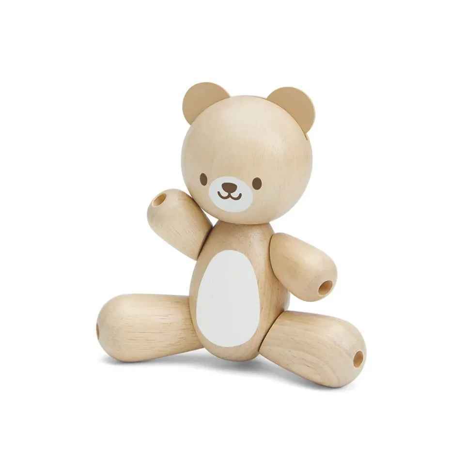 PlanToys Bear ours articulé bois dès 12 mois