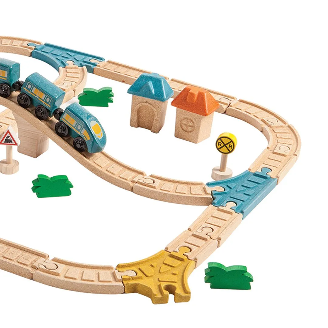 PlanToys One-Lane Curved Track rail courbe 20 pièces