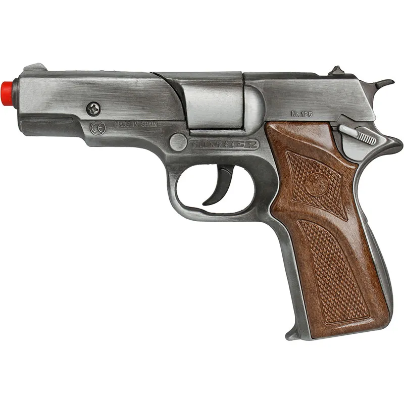 Gonher Police Gold Collection pistolet jouet 8 coups doré