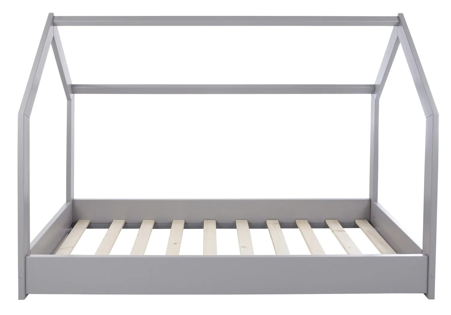 Velinda Lit Maison Cabane 2 en 1 Bois Gris 160x80 cm
